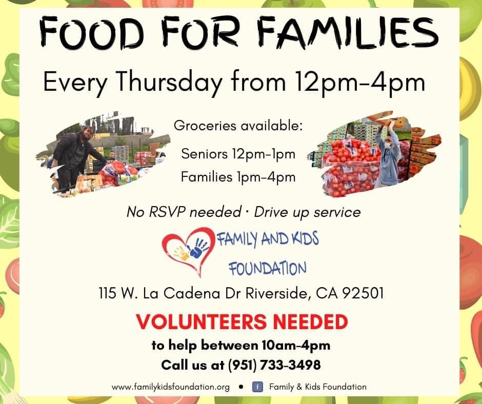 Food for Families | Inland Regional Center